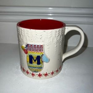 NWT Mitten Monogram “M” Mug from Anthropologie